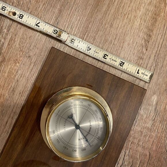 Vintage Springfield Weather Instrument Panel Barometer Temperature Humidity Wall - Picture 6 of 13